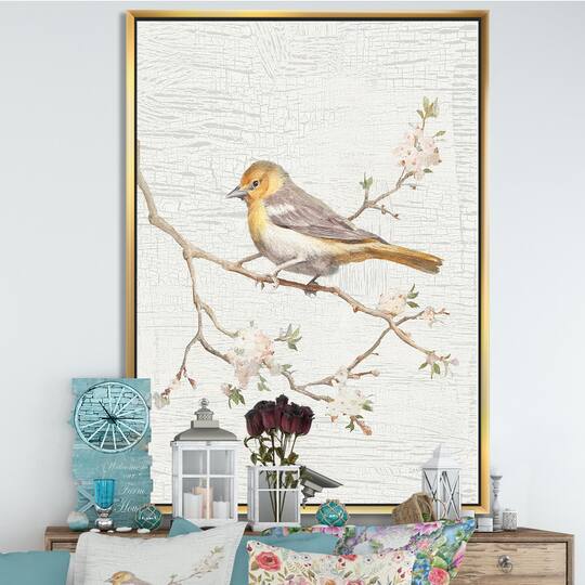 Designart - Birds on Blossom II